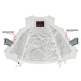 Women's Denim Classic Side Lace Vest