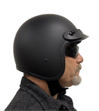 BADASS Open Face 3/4 Bare Bones Smallest DOT Certified Open Face Motorcycle Helmet
