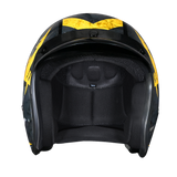 DOT Approved Daytona Cruiser Open Face Motorcycle Helmet - Men, Women & Youth - With Visor & Graphics - W/ Toxic