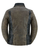 Fusion Flow Women's  Leather Motorcycle Jacket
