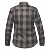 TW255.20 - Ladies Black and Gray Flannel Shirt