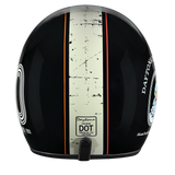 DOT Approved Daytona Cruiser Open Face Motorcycle Helmet - Men, Women & Youth - With Visor & Graphics - W/ Daytona 30th