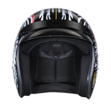 DOT Approved Daytona Cruiser Open Face Motorcycle Helmet - Men, Women & Youth - With Visor & Graphics - W/ Tribal