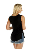 Women's Rock Star Lace-Up Tank Top