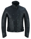 Shadow Queen Women's Black Fashion Leather Jacket