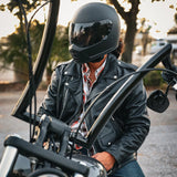 Ozzy - Mens Motorcycle Biker Leather Jacket