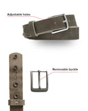 Dark Brown Nubuck Belt