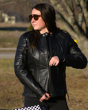 Biker - Women's Motorcycle Leather Jacket
