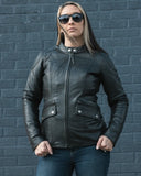 Jewel - Women's Motorcycle Leather Jacket