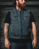 Havoc Men's Denim Motorcycle Vest