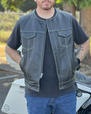 Bandit Men's Leather Motorcycle Vest