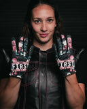Pink Flower Women's Clutch Gloves