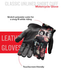 Pink Flower Women's Clutch Gloves