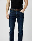 Diamond Quilted Leather Belt