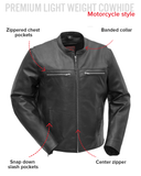 Rocky Men's Motorcycle Leather Jacket