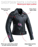 Bloom - Women's Motorcycle Leather Jacket
