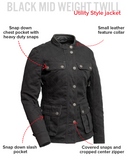Outcast - Women's Twill Motorcycle Jacket