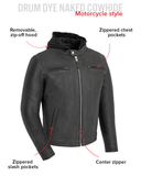 Street Cruiser Men's Motorcycle Leather Jacket