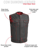 Bandit Men's Leather Motorcycle Vest
