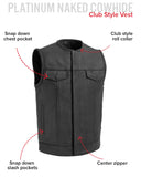 Highside Men's Motorcycle Leather Vest