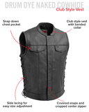 Sniper Men's Motorcycle Leather Vest