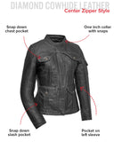Outlander - Women's Motorcycle Leather Jacket