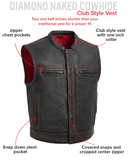 Lowrider Perforated Men's Leather Vest