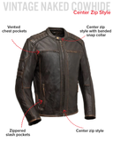 Rider Club - Men's Leather Motorcycle Jacket