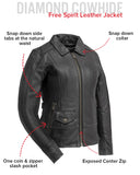 Free Spirit - Women's Motorcycle Leather Jacket