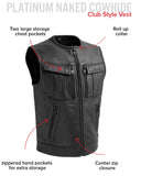 Unbeatable Men's Motorcycle Leather Vest