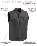 Hotshot Men's Motorcycle Leather Vest