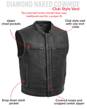 Lowrider Perforated Men's Leather Vest