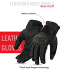 Axis Men's Motorcycle Leather Gloves