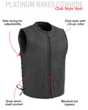 Venom Men's Motorcycle Leather Vest