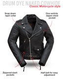 Rockstar - Women's Motorcycle Leather Jacket