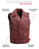 Roller - Men's Motorcycle Leather Vest
