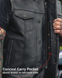 No Rival - Men's Motorcycle Leather Vest