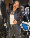 Holli - Motorcycle Denim/Leather Jacket