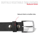 Gunmetal Nubuck Belt