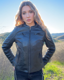 Supastar - Womens Motorcycle Leather Jacket