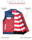 Patriot Rebel Men's Motorcycle Leather Vest