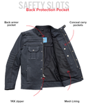 Rowdy Men's Thunder Denim Motorcycle Jacket