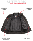 Crusader Men's Motorcycle Leather Jacket
