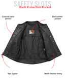 Indy Men's Motorcycle Leather Jacket