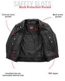 Arnold Men's Motorcycle Leather Jacket