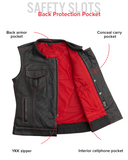 Jessica Perforated Women's Motorcycle Leather Vest