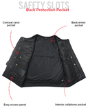 Lowside Men's Motorcycle Leather Vest