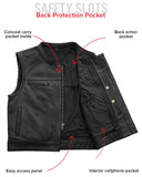 Lowrider Men's Motorcycle Leather Vest