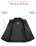 Daredevil Men's Motorcycle Twill/Leather Jacket