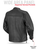 Ace Men's Leather Motorcycle Jacket